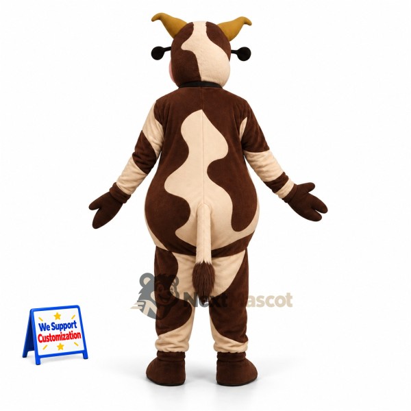 Cow Mascot Costume - Brown for School Events Cow Mascot Costume - Brown for School Events