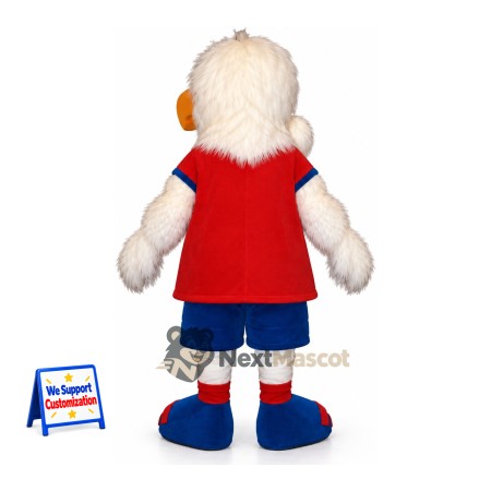 Bald Eagle Mascot Costume - Red Vest Bald Eagle Mascot Costume - Red Vest