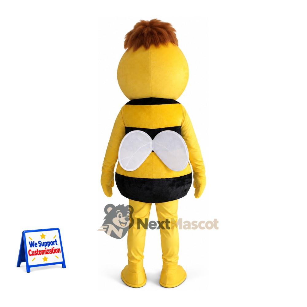Bee Mascot Costume - Brown Hair
