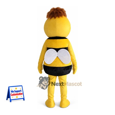 Bee Mascot Costume - Brown Hair