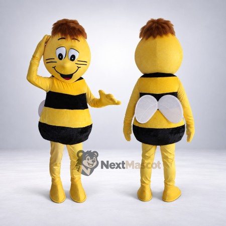 Bee Mascot Costume - Brown Hair