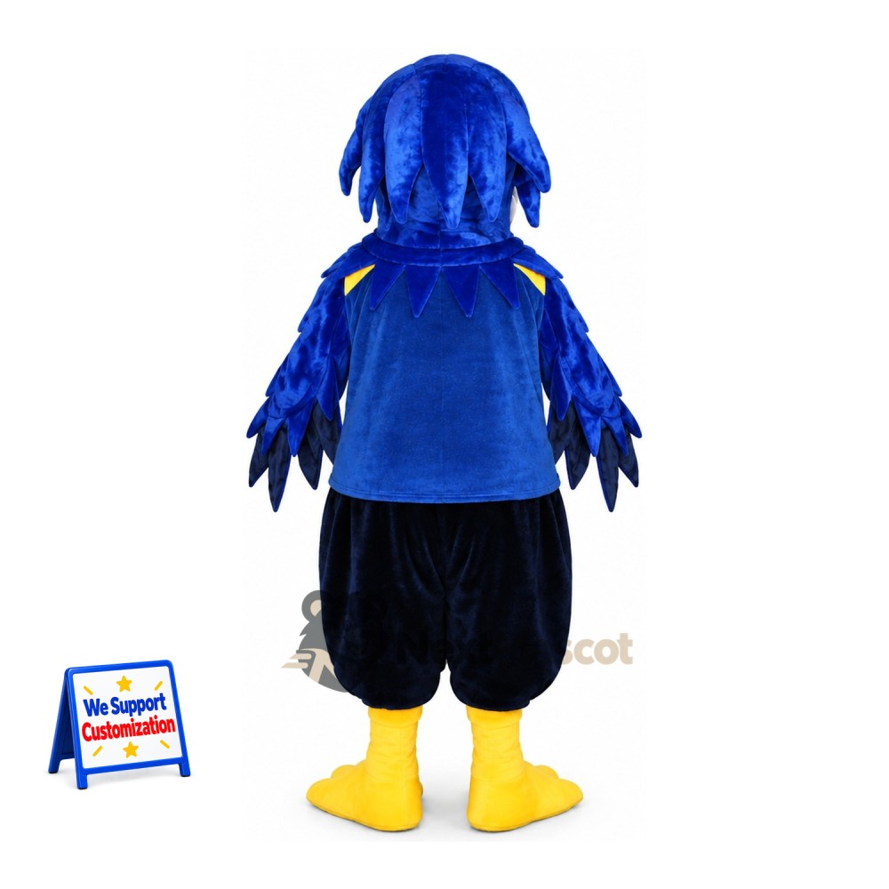 Bird Mascot Costume - Blue, Navy Shirt Bird Mascot Costume - Blue, Navy Shirt