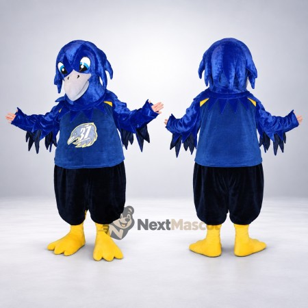 Bird Mascot Costume - Blue, Navy Shirt Bird Mascot Costume - Blue, Navy Shirt