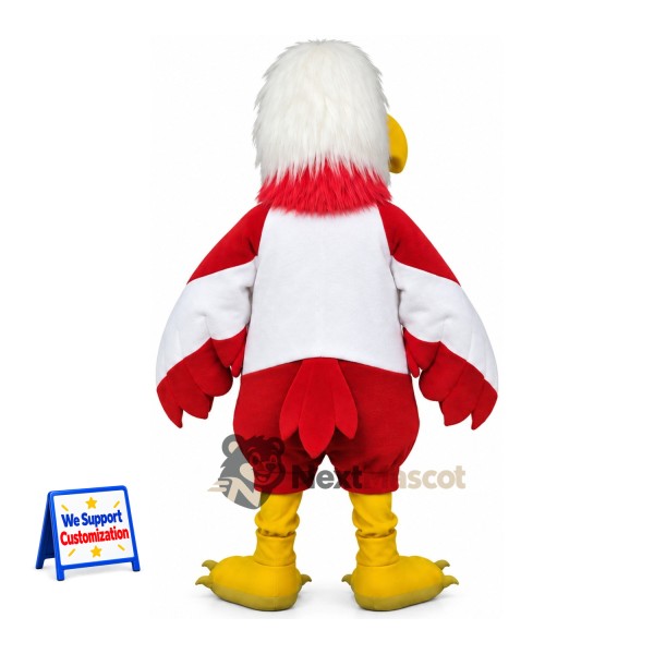 Eagle Mascot Costume - Red, Tie