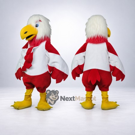 Eagle Mascot Costume - Red, Tie Eagle Mascot Costume - Red, Tie
