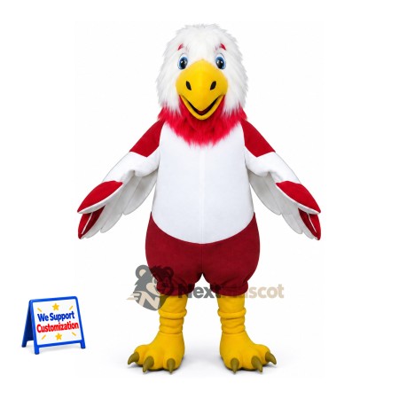 Eagle Mascot Costume - Red for Birthday Parties Eagle Mascot Costume - Red for Birthday Parties