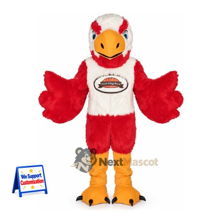Eagle Mascot Costume - Red for Sports Days Eagle Mascot Costume - Red for Sports Days