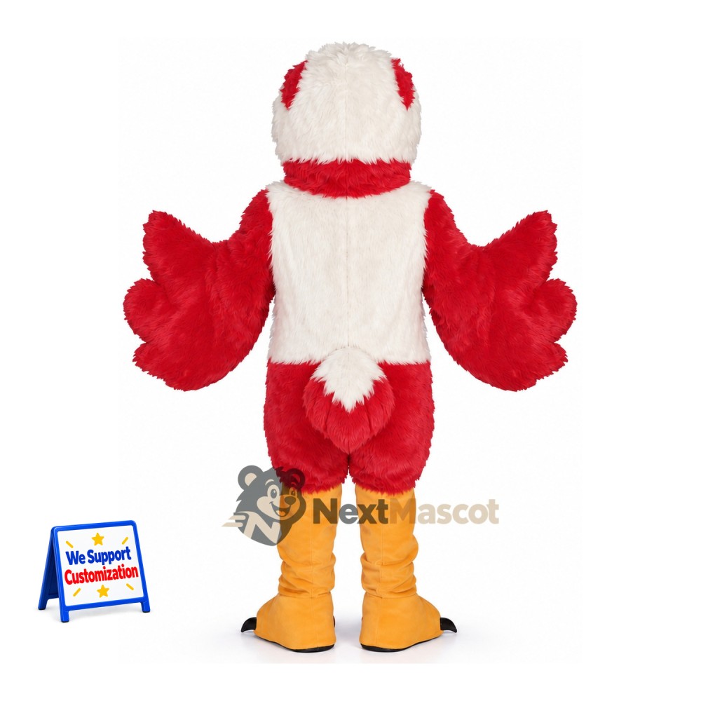 Eagle Mascot Costume - Red for Sports Days Eagle Mascot Costume - Red for Sports Days