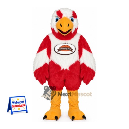 Eagle Mascot Costume - Red for School Spirit Eagle Mascot Costume - Red for School Spirit
