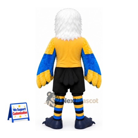 Eagle Mascot Costume - Blue, Yellow Shirt for Parades Eagle Mascot Costume - Blue, Yellow Shirt for Parades