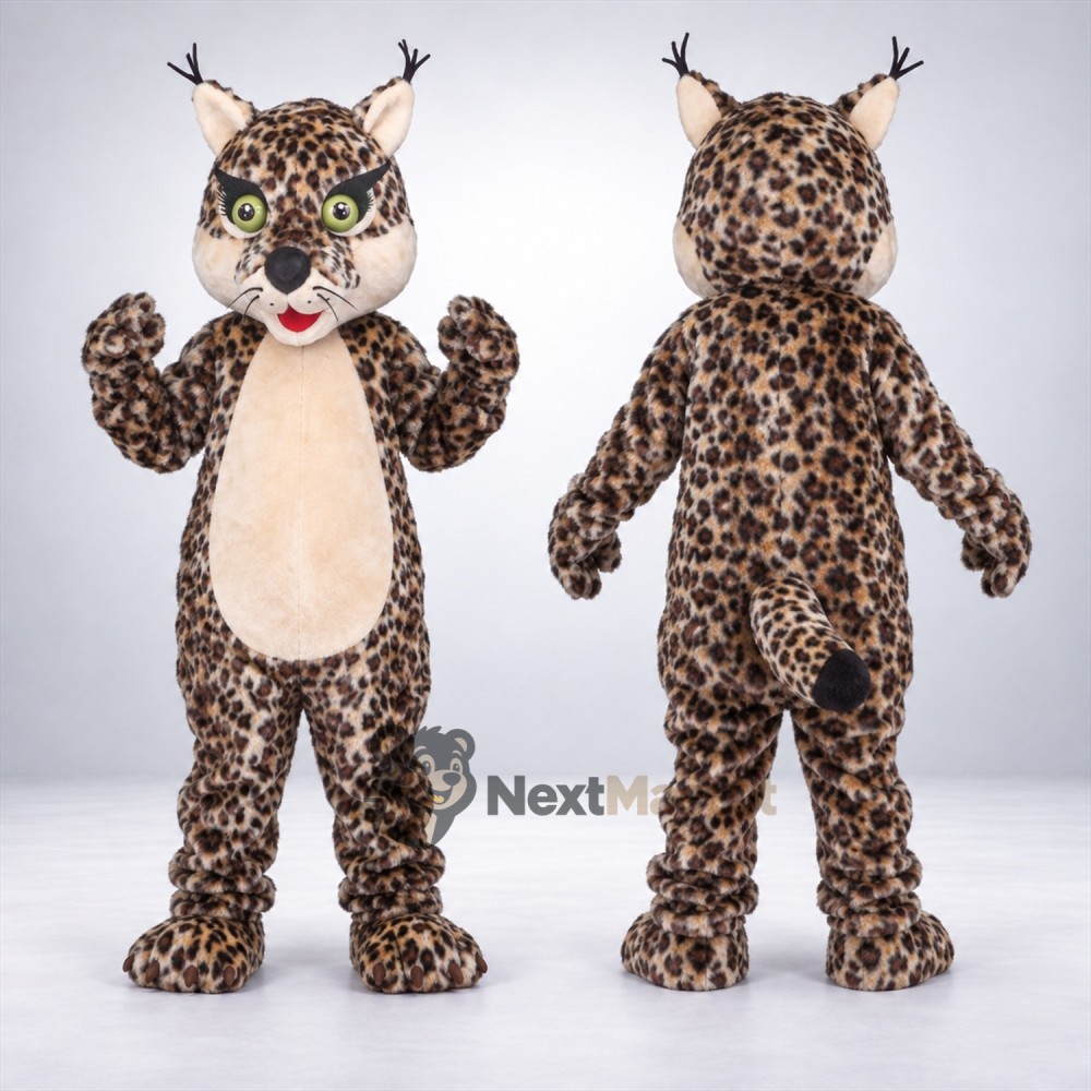 Lynx Mascot Costume - Spotted Lynx Mascot Costume - Spotted