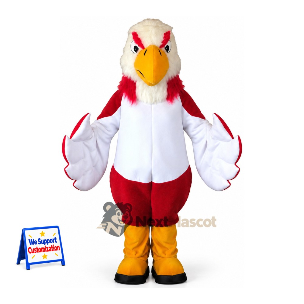 Eagle Mascot Costume - Red for Team Events Eagle Mascot Costume - Red for Team Events
