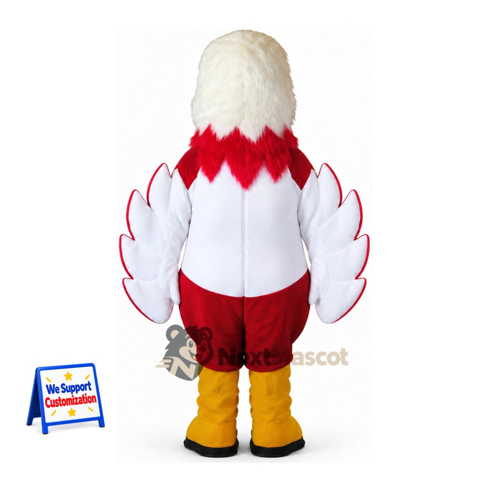 Eagle Mascot Costume - Red for Carnivals Eagle Mascot Costume - Red for Carnivals