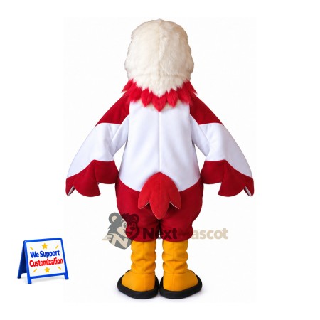 Eagle Mascot Costume - Red for Family Events Eagle Mascot Costume - Red for Family Events