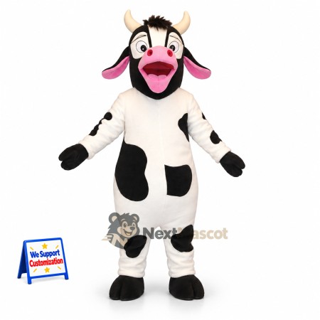 Cow Mascot Costume - Spotted for Summer Events Cow Mascot Costume - Spotted for Summer Events