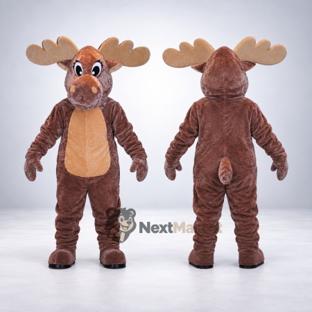 Moose Mascot Costume - Brown for Campus Events Moose Mascot Costume - Brown for Campus Events