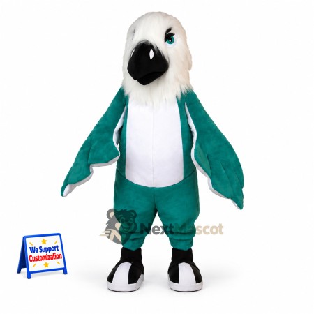 Parrot Mascot Costume - Green for Sports Days Parrot Mascot Costume - Green for Sports Days