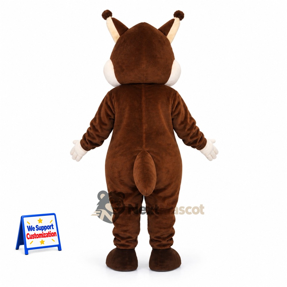 Lynx Mascot Costume - Brown Lynx Mascot Costume - Brown