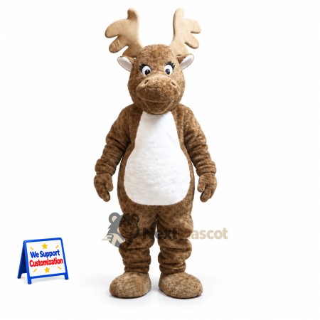 Deer Mascot Costume - Brown for Street Fairs