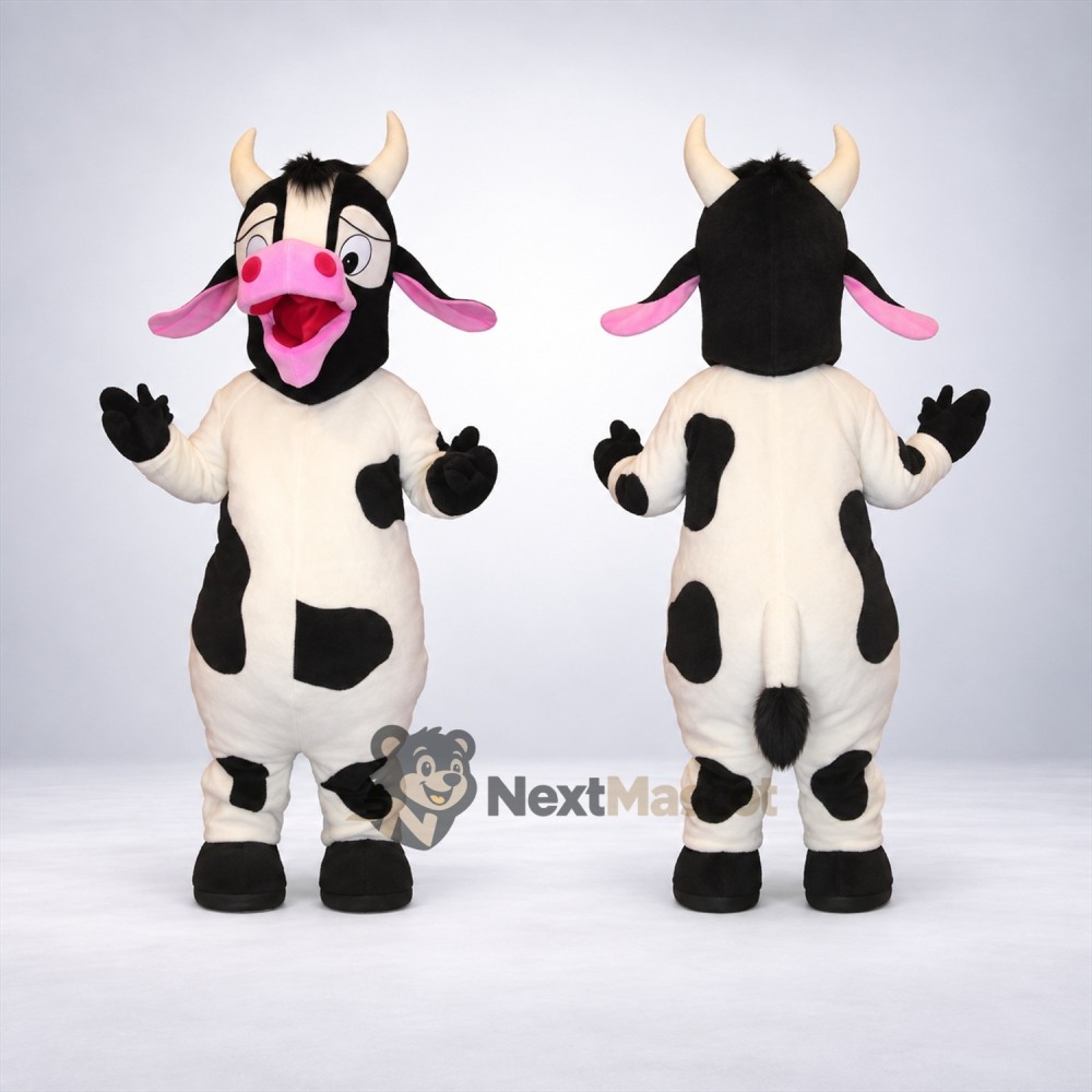 Cow Mascot Costume - Spotted for Spring Events Cow Mascot Costume - Spotted for Spring Events