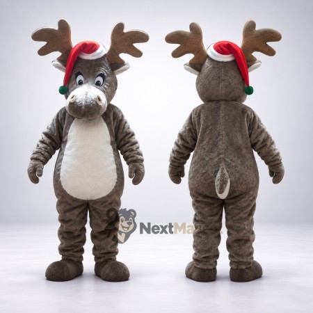 Reindeer Mascot Costume - Christmas Theme for Christmas Parties Reindeer Mascot Costume - Christmas Theme for Christmas Parties