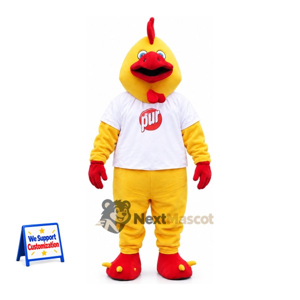 Rooster Mascot Costume - Yellow for Sports Days
