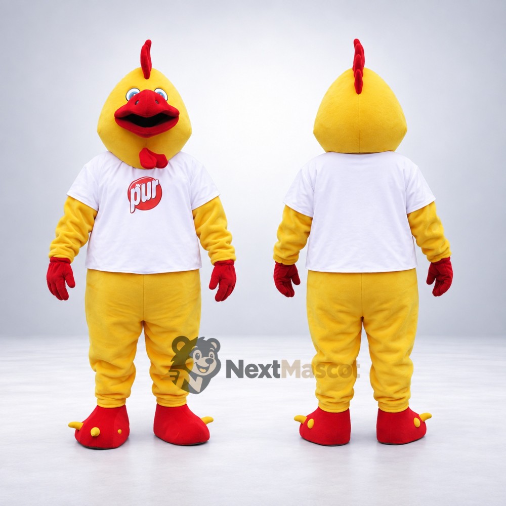 Rooster Mascot Costume - Yellow for Sports Days Rooster Mascot Costume - Yellow for Sports Days