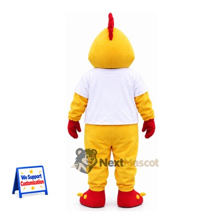 Rooster Mascot Costume - Yellow for Sports Days Rooster Mascot Costume - Yellow for Sports Days