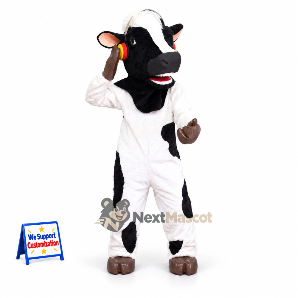 Cow Mascot Costume - Spotted for Community Parades Cow Mascot Costume - Spotted for Community Parades