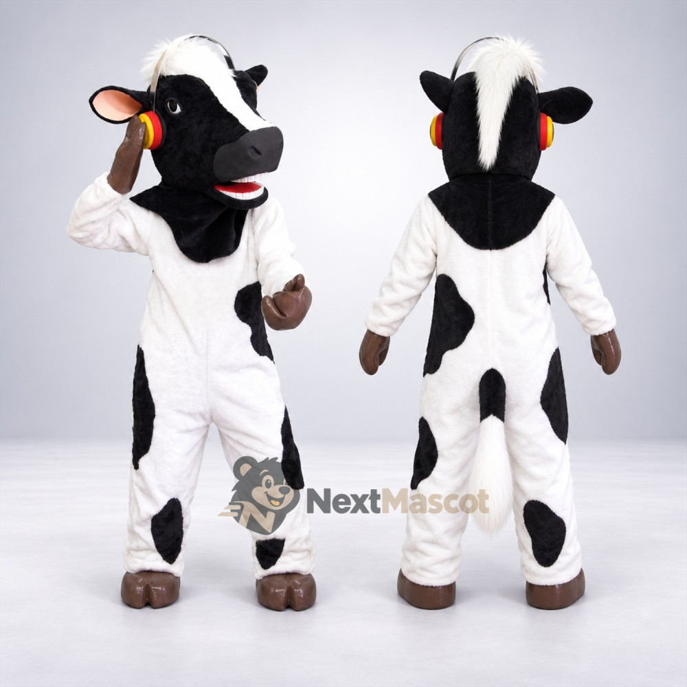 Cow Mascot Costume - Spotted for Community Parades Cow Mascot Costume - Spotted for Community Parades