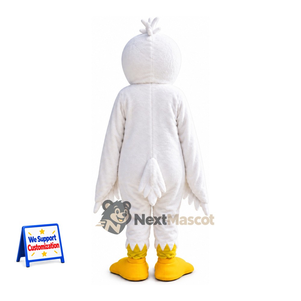 Bird Mascot Costume - White for Festivals