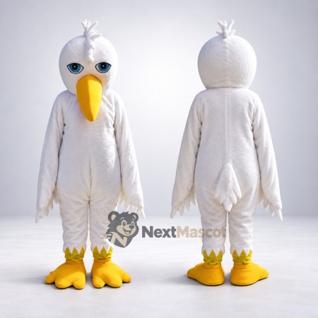 Bird Mascot Costume - White for Festivals