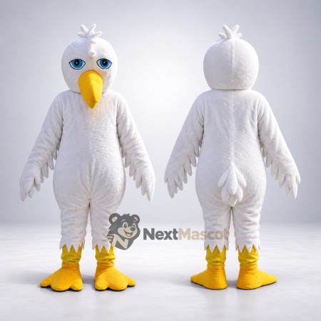 Bird Mascot Costume - White for Birthday Parties Bird Mascot Costume - White for Birthday Parties