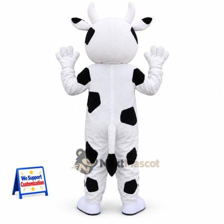 Cow Mascot Costume - Spotted for Festival Parades Cow Mascot Costume - Spotted for Festival Parades