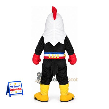 Rooster Mascot Costume - Black Outfit for Parades Rooster Mascot Costume - Black Outfit for Parades
