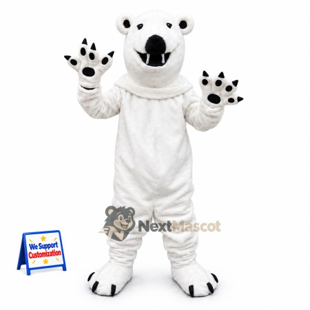 Polar Bear Mascot Costume for Promotions Polar Bear Mascot Costume for Promotions