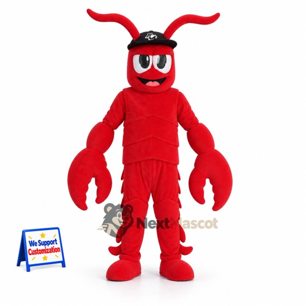 Lobster Mascot Costume - Red for Ocean Awareness