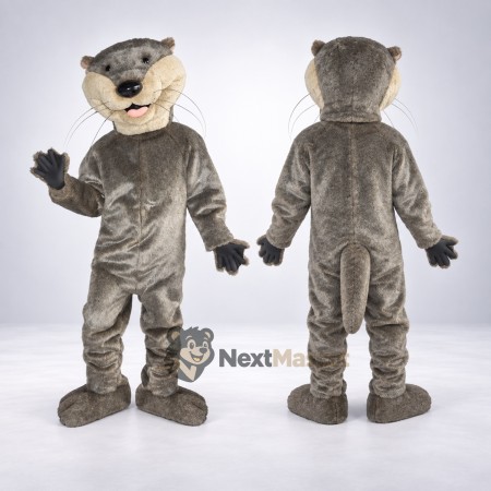 Otter Mascot Costume - Brown for Parades Otter Mascot Costume - Brown for Parades