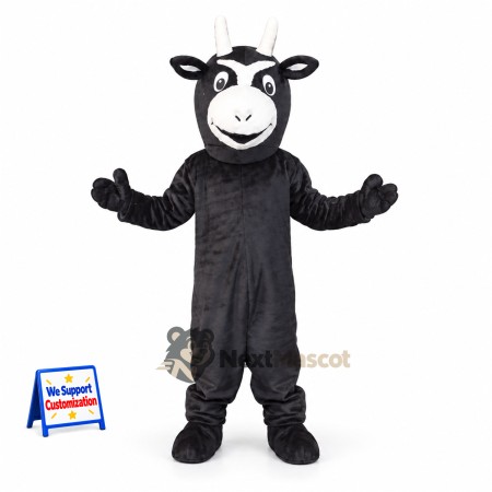 Cow Mascot Costume - Black