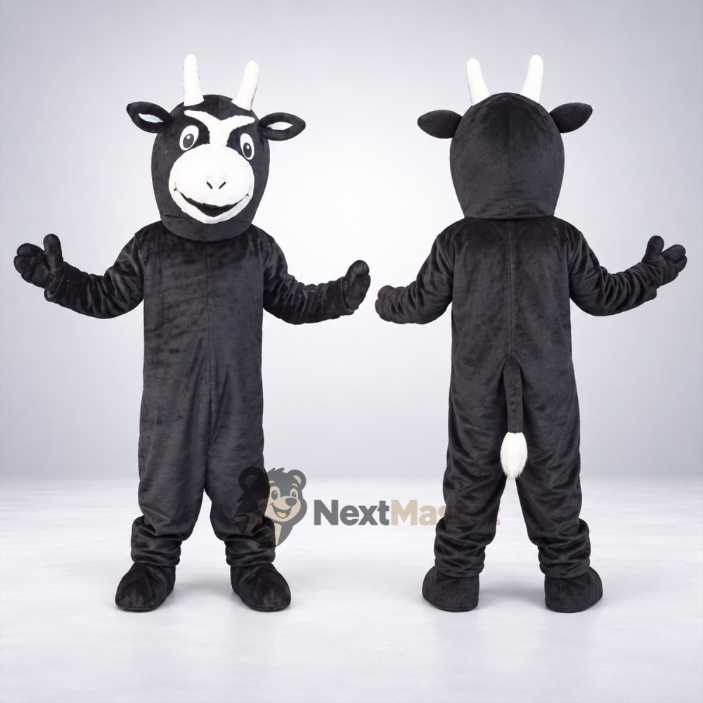 Cow Mascot Costume - Black