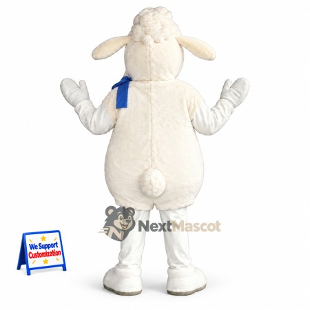 Sheep Mascot Costume - White Jersey