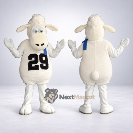 Sheep Mascot Costume - White Jersey
