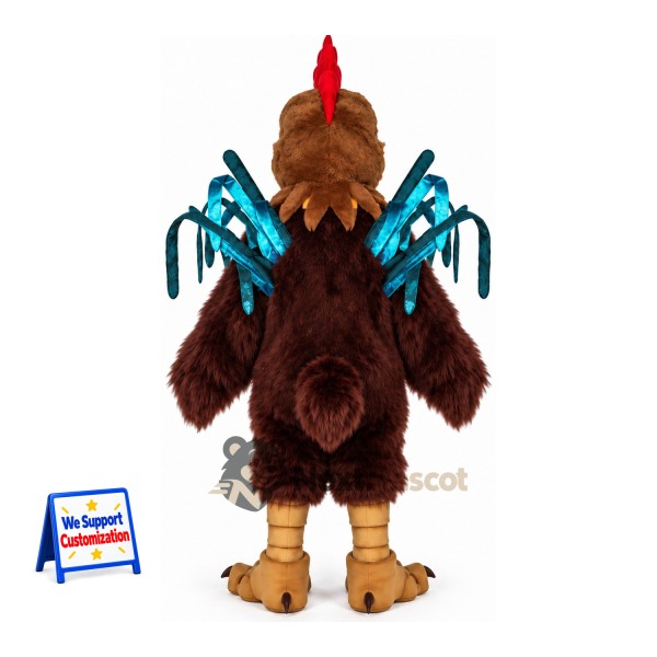 Rooster Mascot Costume - Brown for Parades Rooster Mascot Costume - Brown for Parades