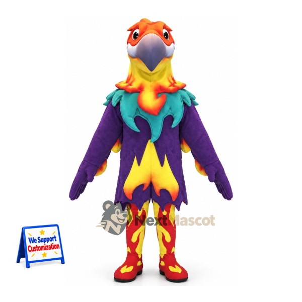 Phoenix Mascot Costume - Colorful
