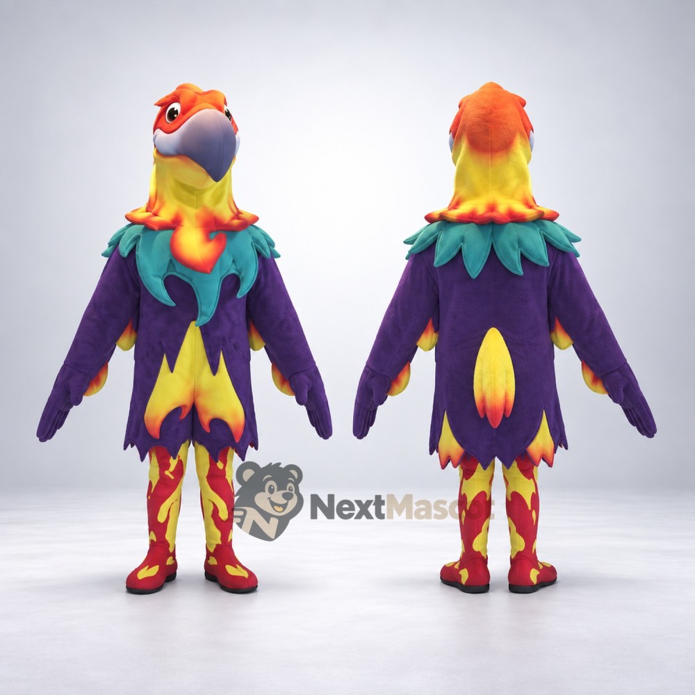 Phoenix Mascot Costume - Colorful