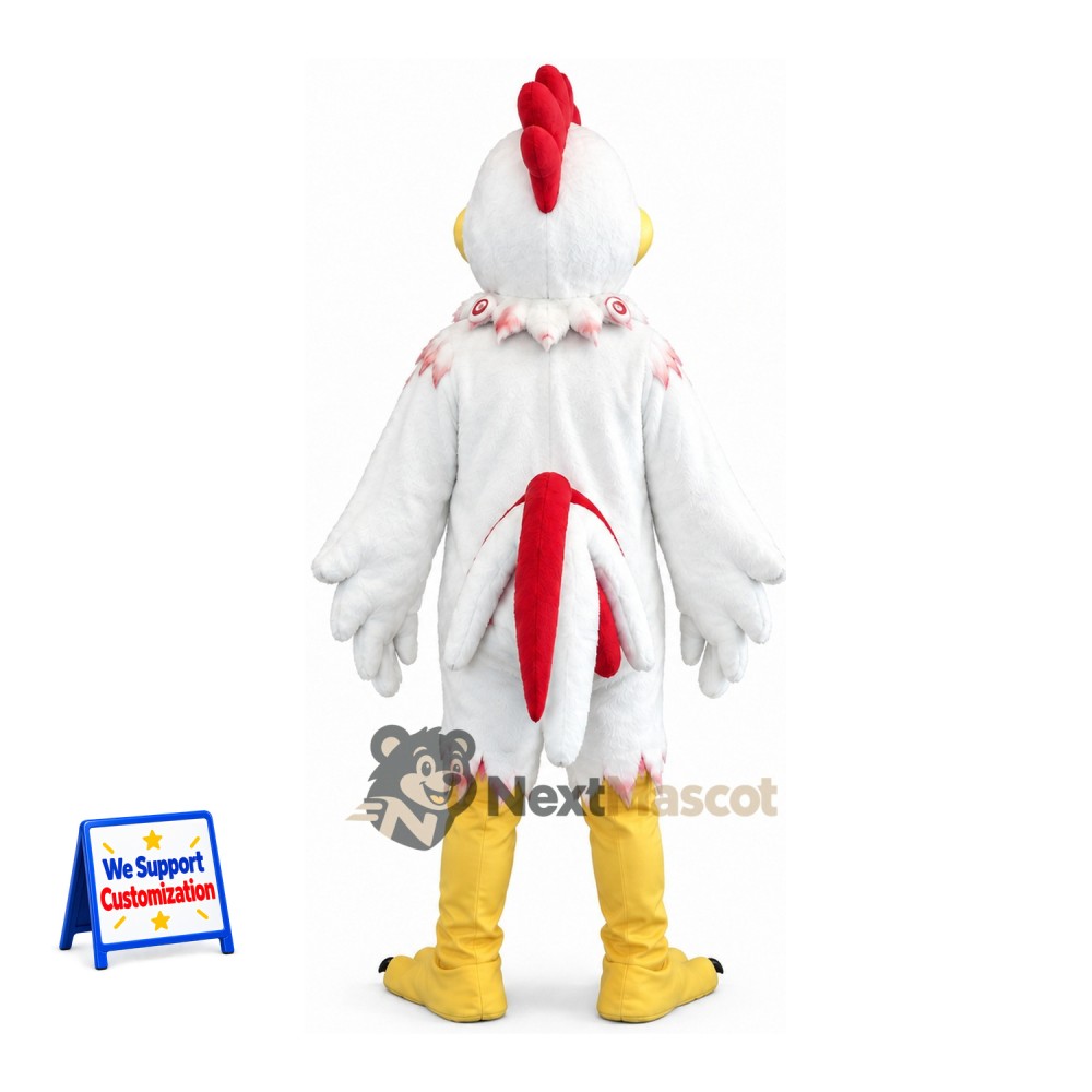 Rooster Mascot Costume - White for Photo Events Rooster Mascot Costume - White for Photo Events