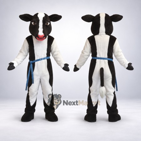 Cow Mascot Costume - Black and White for School Events Cow Mascot Costume - Black and White for School Events