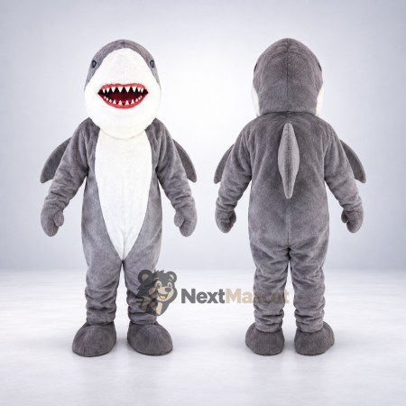 Shark Mascot Costume - Gray for Birthday Parties Shark Mascot Costume - Gray for Birthday Parties