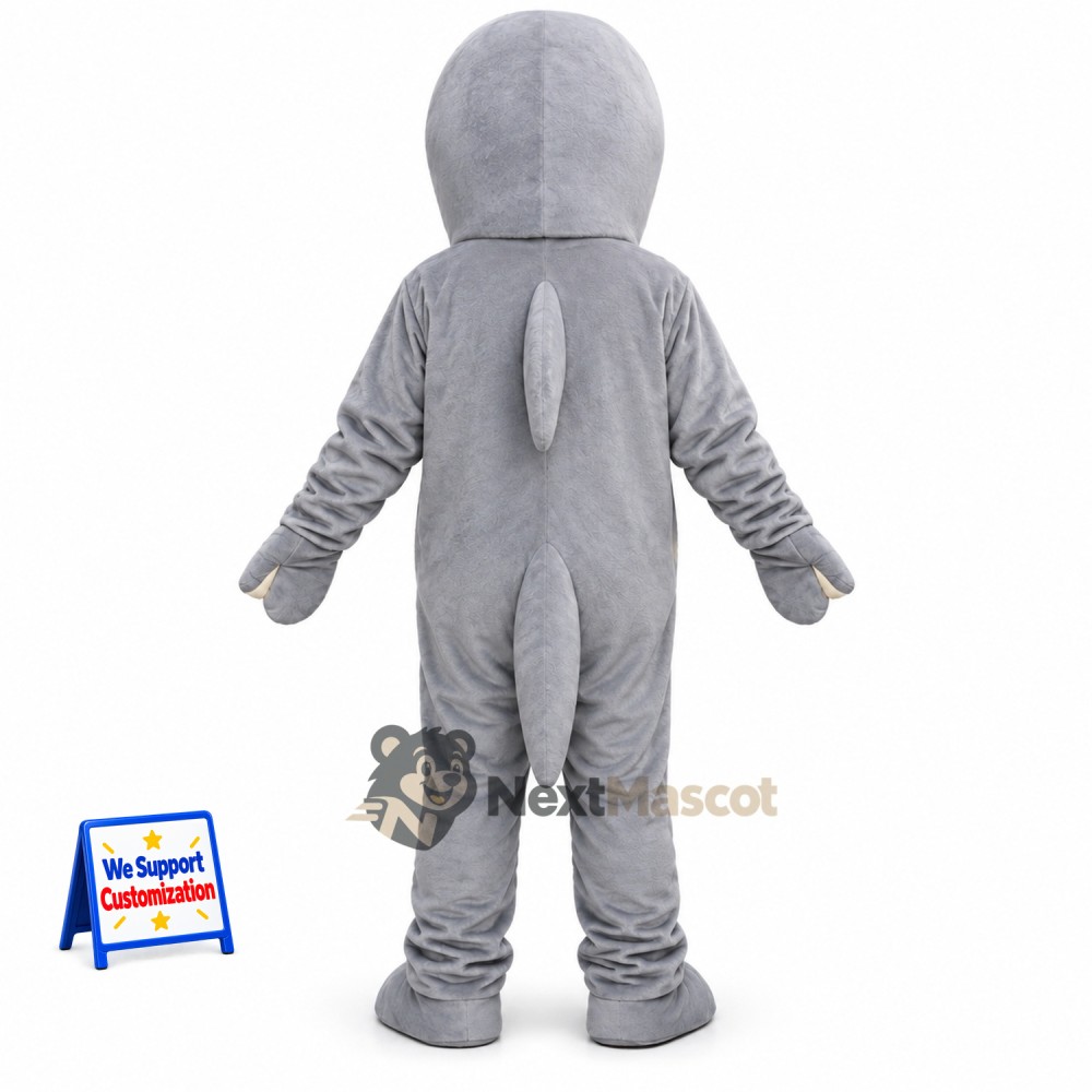 Dolphin Mascot Costume - Gray for Ocean Festivals Dolphin Mascot Costume - Gray for Ocean Festivals