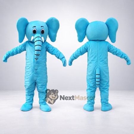 Elephant Mascot Costume - Blue for School Events Elephant Mascot Costume - Blue for School Events